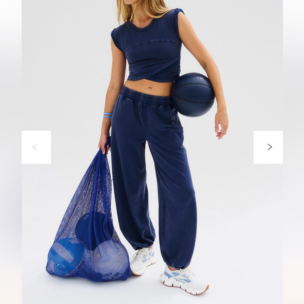 Free People Hot Shot Crossover Set Midnight Navy